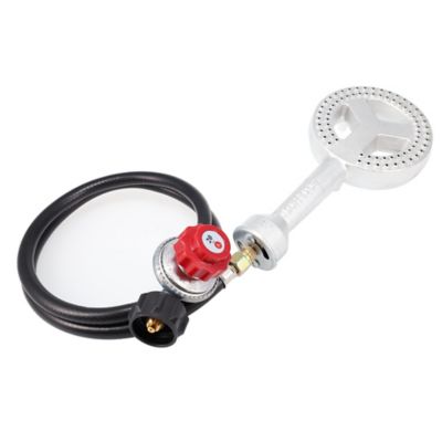 Image showing  5 in. Cast Iron Burner Head with High Pressure Regulator Hose Kit