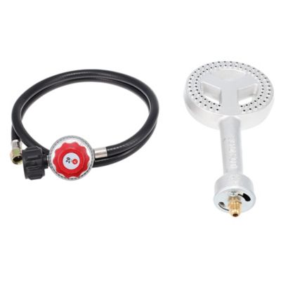 Image showing  5 in. Cast Iron Burner Head with High Pressure Regulator Hose Kit