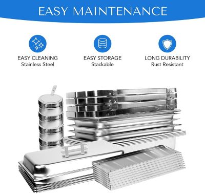 Image showing  Stainless Steel Chafing Dish Buffet Set, 4 Pack