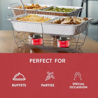 Image showing  Disposable Chafing Dish Buffet Complete Set, 3 Pack