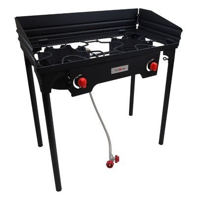 Gas One Propane Double Burner with Windscreen