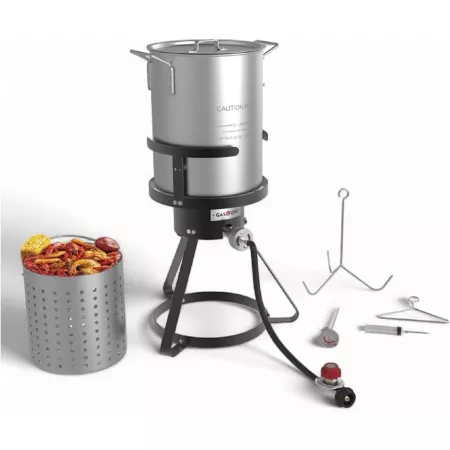 Propane Gas Burner with Pot Set Camp Grill & Stove Accessories