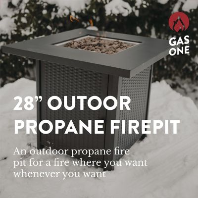 Image showing  28 in. Propane Gas Fire Pit Table