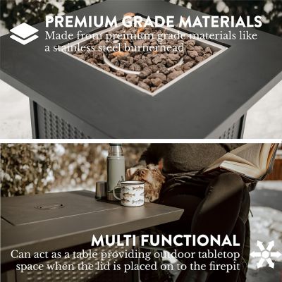 Image showing  28 in. Propane Gas Fire Pit Table