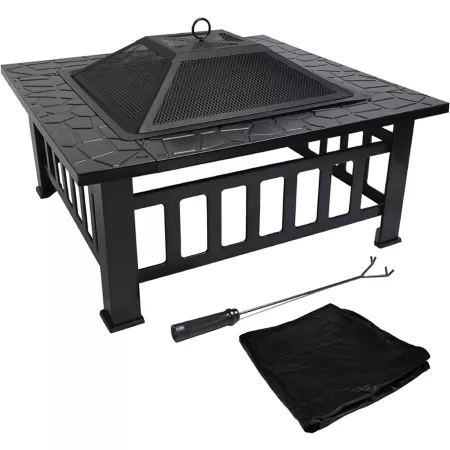 Gas One 32" Square Outdoor Fire Pit Fire Pits