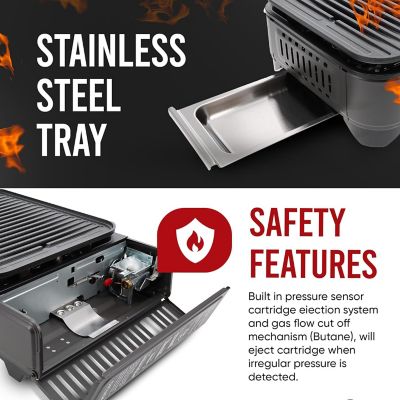 Image showing  Portable Outdoor Grill Dual Fuel Propane or Butane