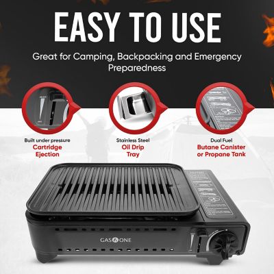 Image showing 5 th Gas One Portable Outdoor Grill Dual Fuel Propane or Butane