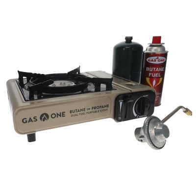 Gas One 7,650 Portable Dual Fuel Stove Propane or Butane