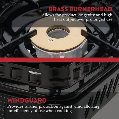 Image showing  15,000 BTU Portable Dual Fuel Stove Propane or Butane