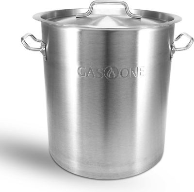 Gas One 20 qt. Stainless Steel Stock Pot with Reinforced Bottom