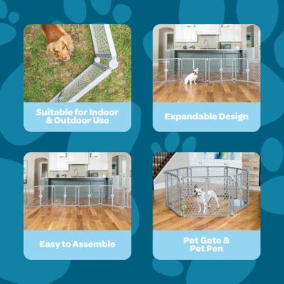 Image showing  2-in-1 Plastic Gate and Pet Pen