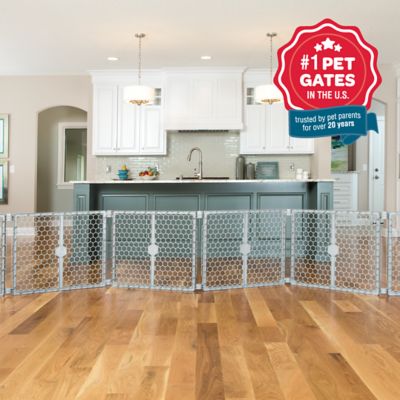 Image showing 6 th Carlson Pet Products 2-in-1 Plastic Gate and Pet Pen
