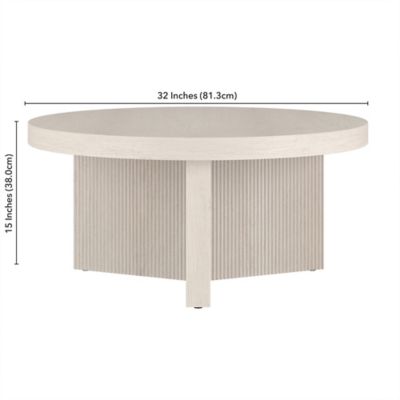 Image showing 4 th Hudson&Canal Holm Round Coffee Table