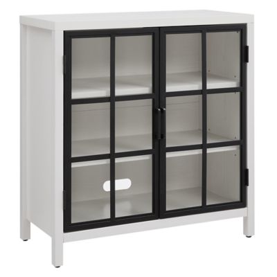 Image showing  7.2 in. x 45 in. x 15.6 in. Bennett Rectangular Accent Cabinet, White