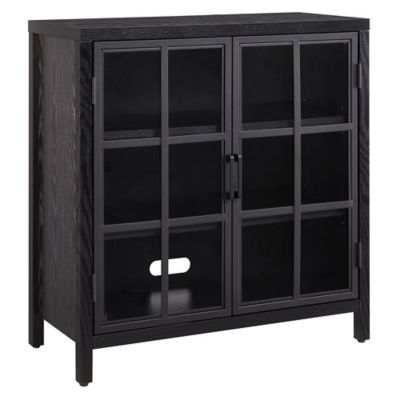 Image showing  31.5 in. Bennett Rectangular Accent Cabinet, Black