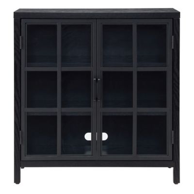 Image showing  31.5 in. Bennett Rectangular Accent Cabinet, Black