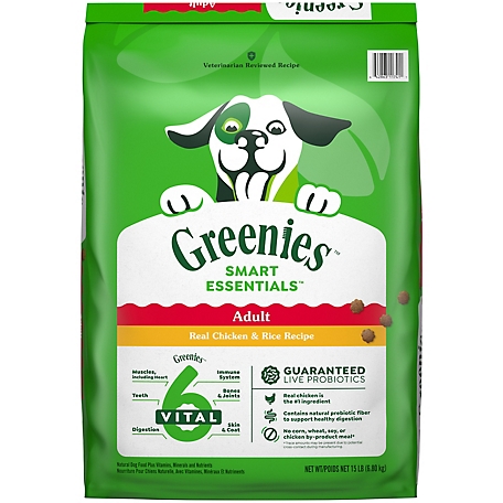 Greenies Dry Dog Adult Chicken, 15 lb.