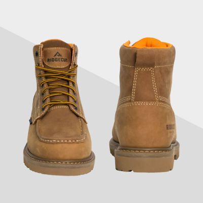 Image showing 1 th Ridgecut Men's Moc Toe 6 in. Work Boots