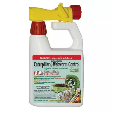 Summit Biological Caterpillar & Webworm Control-Qt-Hose End Spray Lawn & Garden Insect Control