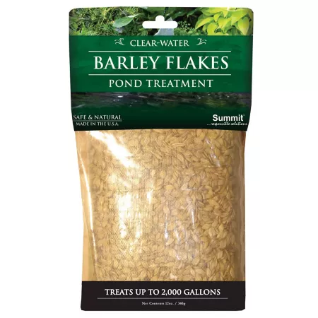 Summit Barley Flakes Pond Treatment treats 2 000 gallons for 3 months Pond Cleaners & Chemicals