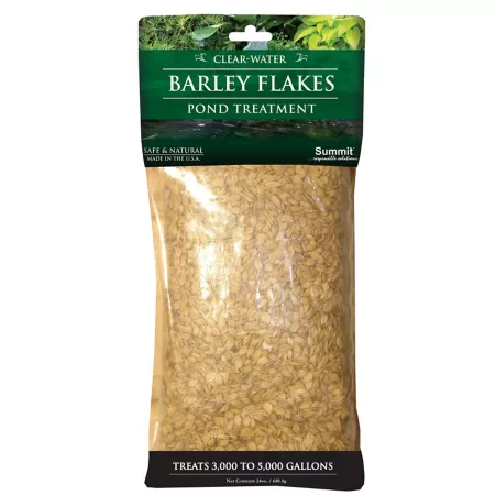 Summit Barley Flakes Pond Treatment treats 5 000 gallons for 3 months Pond Cleaners & Chemicals