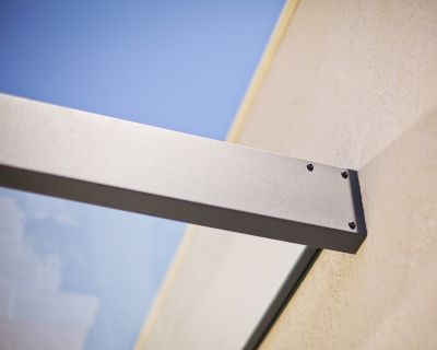 Image showing 6 th Canopia by Palram Sophia 2150, 7 x 3ft. Awning, Gray/Clear