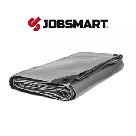 JobSmart Tarp 6 x 8 Black/Silver HD Poly Tarps