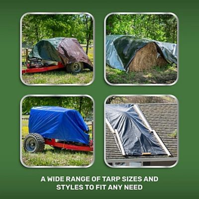 Image showing  Tarp 20 x 30, Brown/Green Medium Poly