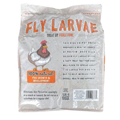 Image showing  Black Soldier Fly Larvae Poultry Treats