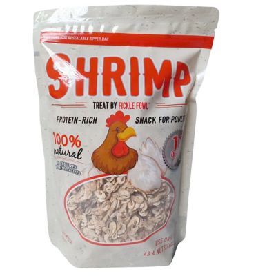 Fickle Fowl Dried Shrimp Poultry Treats, 6-Pack