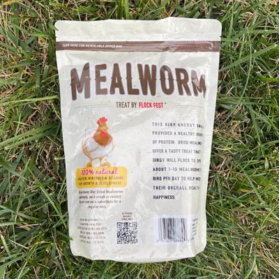 Image showing  Dried Mealworms Poultry Treats, 6-Pack