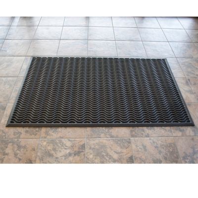 Image showing  3 ft. x 5 ft. Rubber Boot Scraper Wave Mat, 2 pk.
