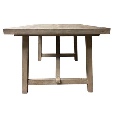 Image showing  58 in. Mango Wood Dining Table with a 53 in. Bench