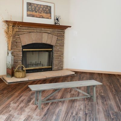 Image showing  58 in. Mango Wood Dining Table with 2- 53 in. Benches