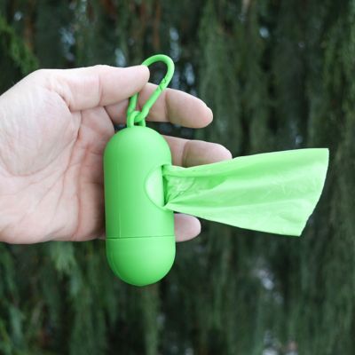 Image showing  200 Rolls (4,000 bags) Standard Size Dog Waste Bags with 4 Leash Clip Dispensers