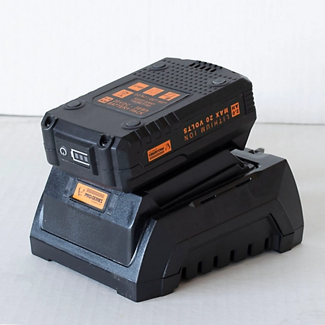 Pro-Series 20V Lithium Ion Rechargeable Battery and Quick Charger