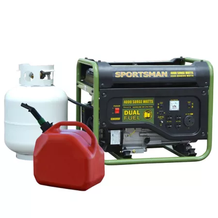 Sportsman Series 4000/3500 Watt Dual Fuel Generator with Cover Portable Generators