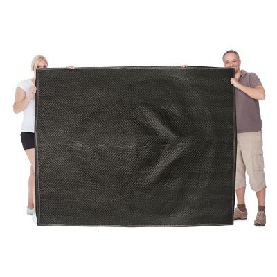 Image showing  72 x 80 in. Non-Woven Moving Blanket With Hand Roll Stretch Film, 6-Pack