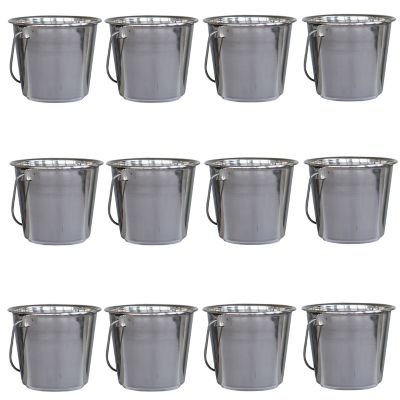 Buffalo Tools 12 pk. 1 qt. Stainless Steelbucket