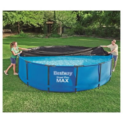 Image showing  Flowclear 10 ft. Round Above Ground Pool Cover , Black