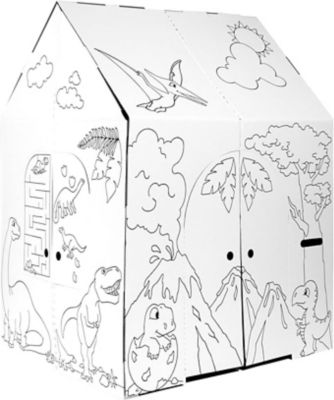 Easy Playhouse Dinosaur House - Kids Art & Craft for Indoor & Outdoor Fun