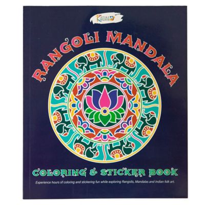 Kulture Khazana Rangoli Mandala Coloring & Sticker Book