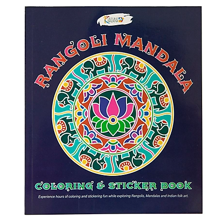 Kulture Khazana Rangoli Mandala Coloring & Sticker Book