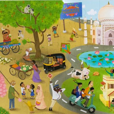 Image showing  Namaste India 51 pc. Floor Puzzle