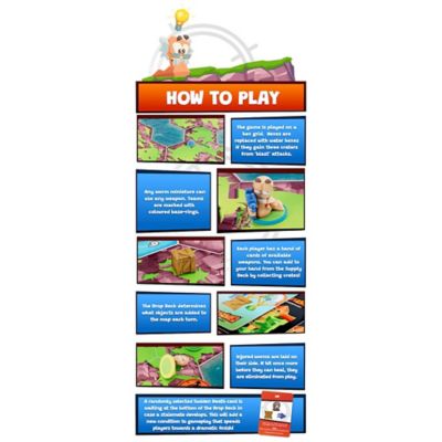 Image showing : Worms: The Board Game, Age 10+, 2-6 Player