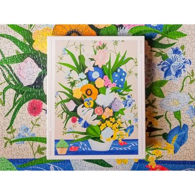 Image showing  Bouquet with Cupcake (Dessert) - 1000 pc. Puzzle