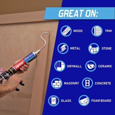 Image showing  9 oz. Power Grab Express All Purpose Construction Adhesive, White