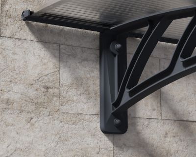 Image showing 5 th Canopia by Palram 8 x 3ft. Neo 2360 Awning, Gray/Clear