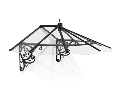 Canopia by Palram Lily 1780 6 ft. x 4 ft. Awning - Clear