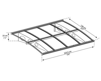 Image showing  7 ft. x 5 ft. Herald 2230 Awning